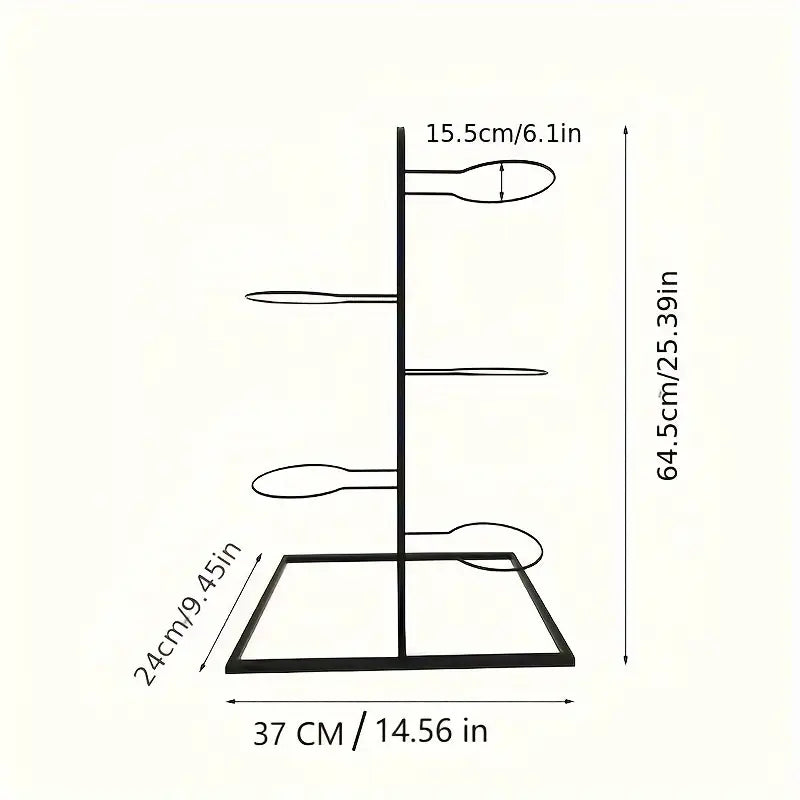 Basketball Storage Rack – Carbon Steel, Wall-Mounted