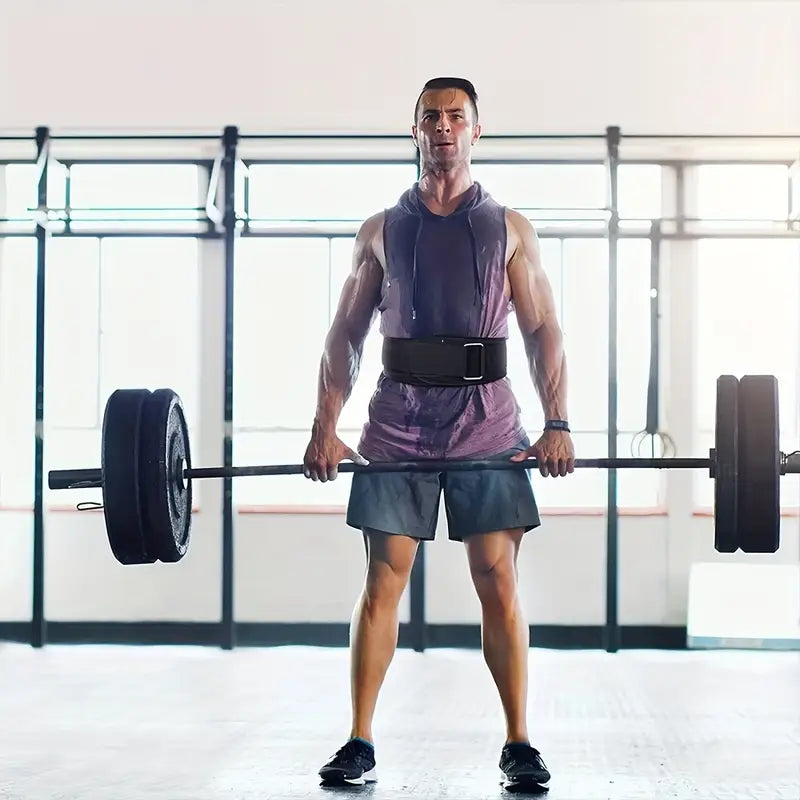 Adjustable Weightlifting Belt – EVA, Hook-and-Loop Closure