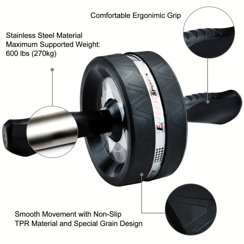 Ab Roller Wheel – 16.5 cm Diameter, 7.6 cm Width, Polypropylene