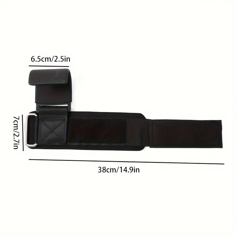 Weightlifting Wrist Hooks (Pair) – PC and PU with Padded Strap