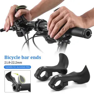 Carbon Fibre Handlebar Bar Ends – 100 mm, for 21.8–22.2 mm Handlebars, 92g Pair – Black