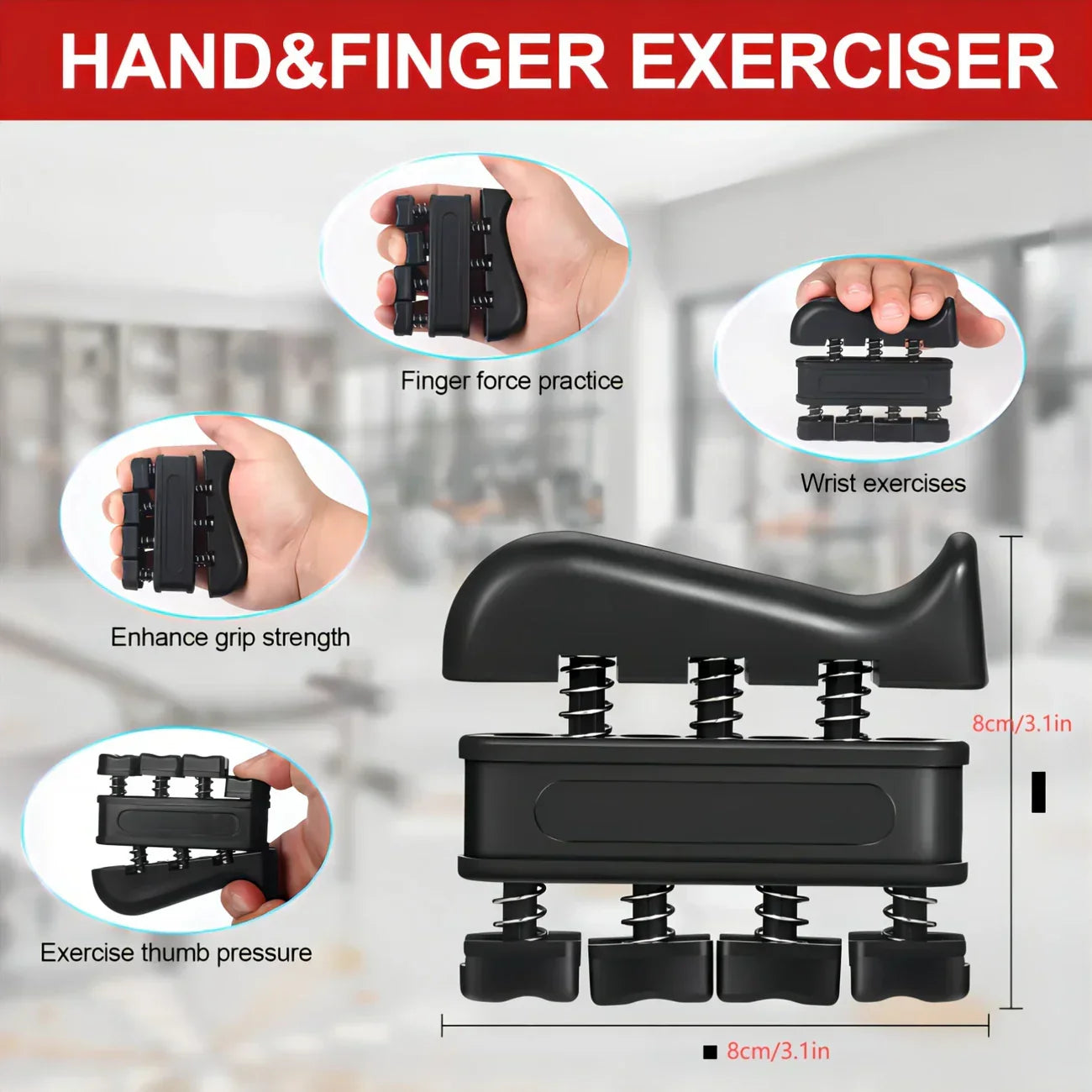 Hand Grip Strength Trainer Kit (5-Piece)