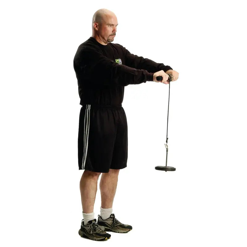 Wrist and Forearm Strengthener with Foam Handles – Stainless Steel, Nylon Rope